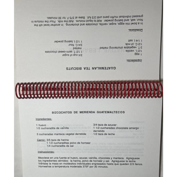 Rare North Dallas High School Multicultural Cookbook English with Translation - Picture 12 of 13